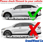 Window Deflectors Smoke Tinted In-Channel Side Window Vent Visor Deflectors Rain Guards Compatible with Sorento 2021-2026 - 4pcs. GW0723