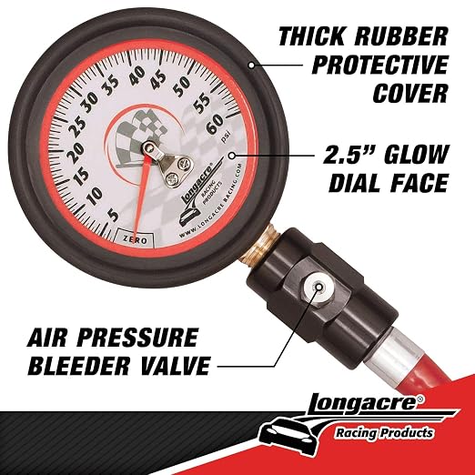 52-52003 Tire Pressure Gauge, 2-1/2 Inch, 0-60 PSI