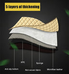 Leatherette Car Seat Protector - 2 Pack Large Car Kick Mats with Storage Organizer Seat Back Cover Against Dirty Shoes & Scratches, Universal Fit for Most Vehicles (Beige)