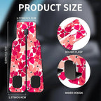 Car Seat Headrest Hook, Universal Leather Cute Hanger Holder Hook, Storage Organizer Interior Accessories for Purse Bags Handbag Cute Pink Flowers