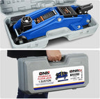 DNA Motoring 1.5 Ton Car Floor Jack Low Profile Hydraulic Trolley Service/Floor Jack, 1.5T / 3000 lbs Capacity, Lifting Range 5.3 Inch -12 Inch, with Storage Case, Blue, TOOLS-00327