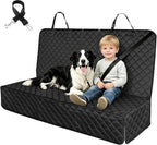 Dog Car Seat Cover for Back Seat, Waterproof Non-Slip Car Seat Covers Protector Scratchproof, Pet Bench Seat Covers for Cars, Trucks, Large Sedan, Large SUV (56" W*52" L)