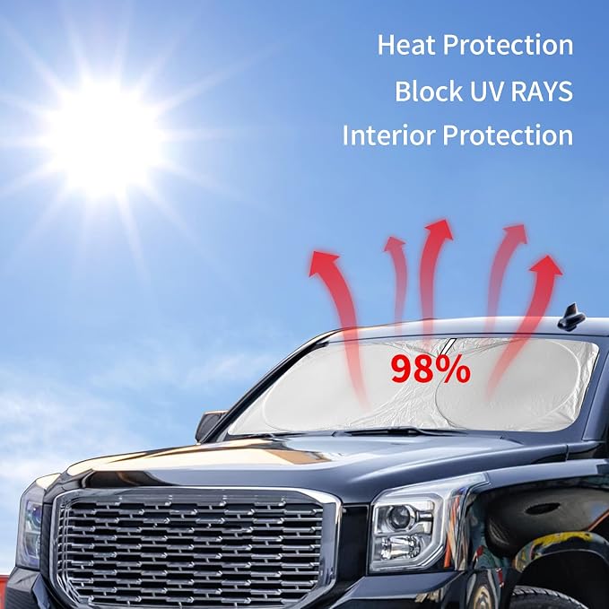 for Rogue Windshield Sun Shade Sunshade Foldable for Nissan Rogue 2014-2020 Windshield Cover Sun Visor Custom Fit for 2021-2023 Nissan Rogue 3rd Gen Accessories Blocks UV Rays Protector