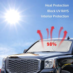 for Rogue Windshield Sun Shade Sunshade Foldable for Nissan Rogue 2014-2020 Windshield Cover Sun Visor Custom Fit for 2021-2023 Nissan Rogue 3rd Gen Accessories Blocks UV Rays Protector