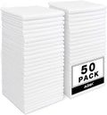 AIDEA Microfiber Cleaning Cloth White, 50PK, Cleaning Rags 11.5"x 11.5" | Microfiber Towels for Cars, Kitchen Towels Lint Free Cloth, Wash Cloths, Whte Shop Towels, Dish Rags for Home, Kitchen