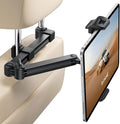 Car Headrest Tablet Holder - [Foldable Clip] [Lockable] Tablet Mount for Car Backseat, Car Accessories for Kids, for iPad Pro, Air, Mini, Galaxy Tab, Fire HD, 5.4-13" Tablets