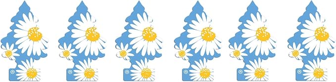 076171673473 Daisy Fields Hanging Paper Tree for Home or Car, 6 Pack