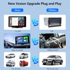 Carplay Screen for Car, 7'' Wireless CarPlay & Android Auto- Upgrade Portable Touchscreen with Bluetooth, Mirror Link, Voice Control, Hands-Free Calling Car Play Screen Stereo for All Vehicles