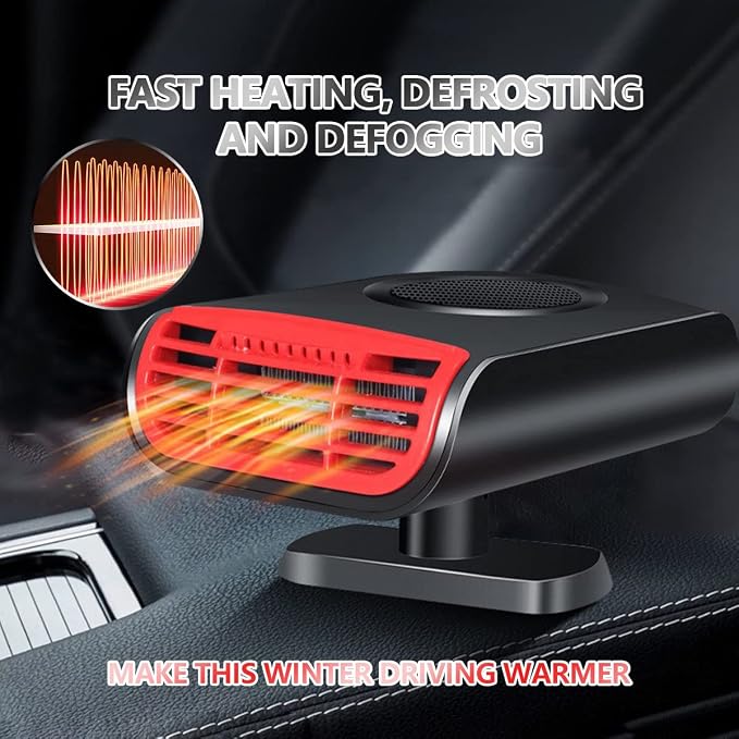Car Heater, Car Heater Defroster With 2 in 1 Heating/Cooling, Anti-Fog Plug in Cigarette Lighter for Car Defroster Windshield Fast Defogge, Suitable for Cars and SUV