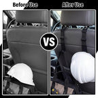 4 Pcs Hard Hat Hook for Truck Adjustable Hard Hat Holder Hardhat Holder for Truck Seat Back Organizer 55 lb Load Heavy Duty Hardhat Hanger Storage Car Vehicle Headrest Bag Gear(Black)