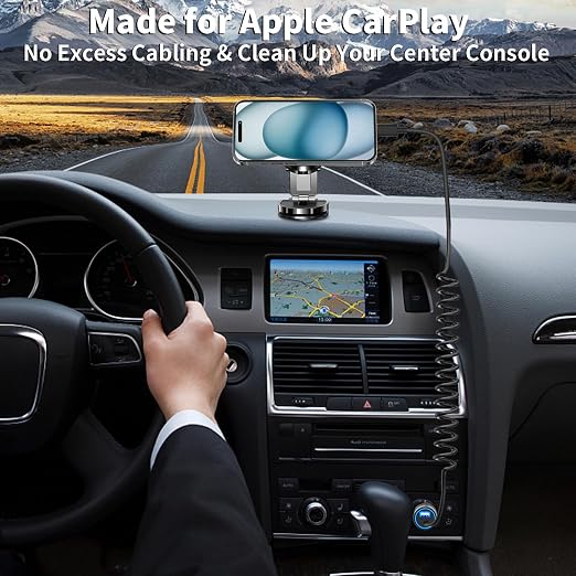 [Apple MFi Certified] iPhone 17 Car Charger Fast Charging, 4.8A USB Power Cigarette Lighter USB-C Car Charge + 6FT Type-C Coiled Cord for iPhone 17/17 Pro Max/16 Pro/15/Galaxy S26/S25/Pixel