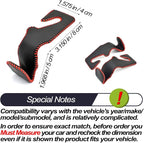 Car Seat Headrest Hooks for Car Back Seat Organizer Hanger Storage Hook Holder for Car SUV Organization Purse Shopping Groceries Bag Handbag, Black & Red, 2 Pack