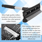 2 Pack Squeegee for Car Window Cleaning and Windshield Washing Standard Window Squeegee Cleaner Tool Windshield Cleaning Squeegee with Scrubber for Multiple Applications