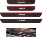 4PCS Car Door Sill Protector,Anti-Scratch Rubber Car Door Protector Edge Guards for Door Steps,Universal Automotive Exterior Accessories Waterproof Door Threshold Strips (Sport, Width 2.36")