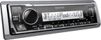 KMR-M332BT Car & Marine Stereo - Single Din, Bluetooth Audio, USB MP3, Aux in, AM FM Radio SiriusXM Ready, Weatherproof, Multi Color Illumination
