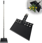 Weed Scraper 65in Garden Flat Shovel Floor Scraper Long Handle Heavy Duty Multi Weeding Shovel with 11in Spring Steel Blade Floor Scraper for Ice, Snow, Weed, Dirty, Moss, Driveway, Lawn Edging