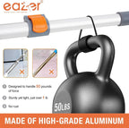 65'' Squeegee Window Cleaner 2 in 1 Rotatable Window Cleaning Tool Kit with Telescopic Pole, Window Washing Equipment with Bendable Head for Indoor/Outdoor Window and Car Glass - EAW01 Pro