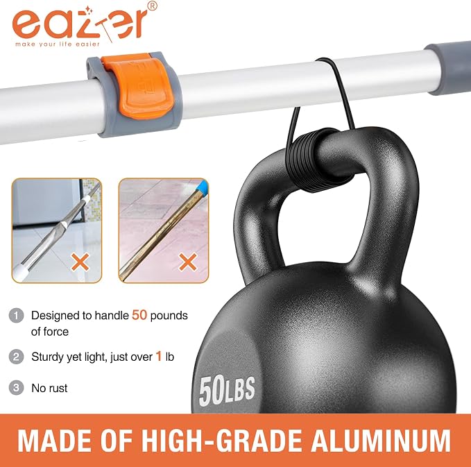 65'' Squeegee Window Cleaner 2 in 1 Rotatable Window Cleaning Tool Kit with Telescopic Pole, Window Washing Equipment with Bendable Head for Indoor/Outdoor Window and Car Glass - EAW01 Pro