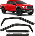 Voron Glass in-Channel Extra Durable Rain Guards for Ford F150 Raptor 2017-2020 SuperCrew, Window Deflectors, Vent Window Visors, 4 Pieces - 200288
