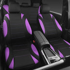 CCAR Pass Neoprene Wetsuit Seat Covers, Waterproof Car Seat Covers Full Sets with 5mm Composite EVA, Universal Fit for Car Sedan, SUV Trucks Anti Slip with Airbag Compatible(Black Purple)