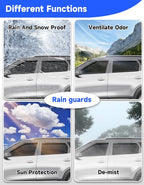 in-Channel Rain Guards Fit for Kia Seltos 2021 2022 2023 2024 2025 2026, Window Rain Guards Visors Vent Visors Window Deflector Vent Shades Car Accessories -4 pcs