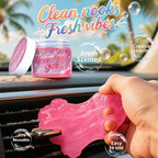 Car Cleaning Gel (Red,watermelon) Cleaning Putty Universal Dust Cleaning Car Interior Cleaner Keyboard Dust Remover Car Slime Gifts for Men Women girl（1 pack）
