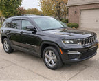 2022-2026 Tape-On Rain Guards for Jeep Grand Cherokee Side Window Visor Deflectors Laredo Altitude Limited Trailhawk Overland Summit Reserve Durable Tinted Shades 2023 2024 2025