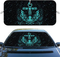 Ocean Car Window Sun Shield Gothic Octopus Jellyfish Seahorse Nautical Front Window Sun Shade Blocks UV Rays Sun Visor Protector for Car Sedan Truck SUV Accessories 59" L x 31.5" W