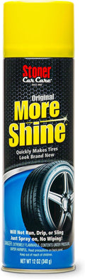 91044 Original More Shine Tire Shine Spray – Tire Dressing Restores Deep Matte Black Finish with Long-Lasting Rain-Resistant Protection, Dry-to-Touch – 12 oz