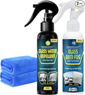 Glass Water Repellent Spray & Anti Fog Spray for Car Windshield, Long Lasting Waterproof & Fog-Free Coating for Clear Vision – Easy Application for All Glass Surfaces- Pack of 2