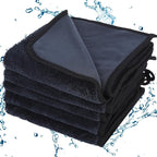 Shiny Wipes Shower Cleaning Cloth - 5 Pack 16 x 24 inch Ultra Absorbent Car Drying Towel, Shiny Wipes Drying Towel Microfiber Cleaning Cloth for Car, Bath & Househood