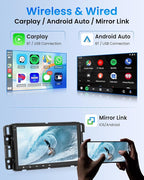 4Core 2G+64G Car Radio for Chevrolet Chevy Silverado GMC Sierra Yukon 2007-2013, Android Car Stereo Wireless CarPlay Android Auto, GPS WiFi, Touchscreen, Bluetooth, EQ, Backup Camera