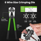 4 Gauge Amp Wiring Kit, 25ft Red & 25ft Black (50 feet Total) CCA 4 AWG Battery Cable with Crimping Tool, Cable Cutter, 15 Lugs & 20 Heat Shrink Tubes for Car Audio, RV, Trailer, Inverter