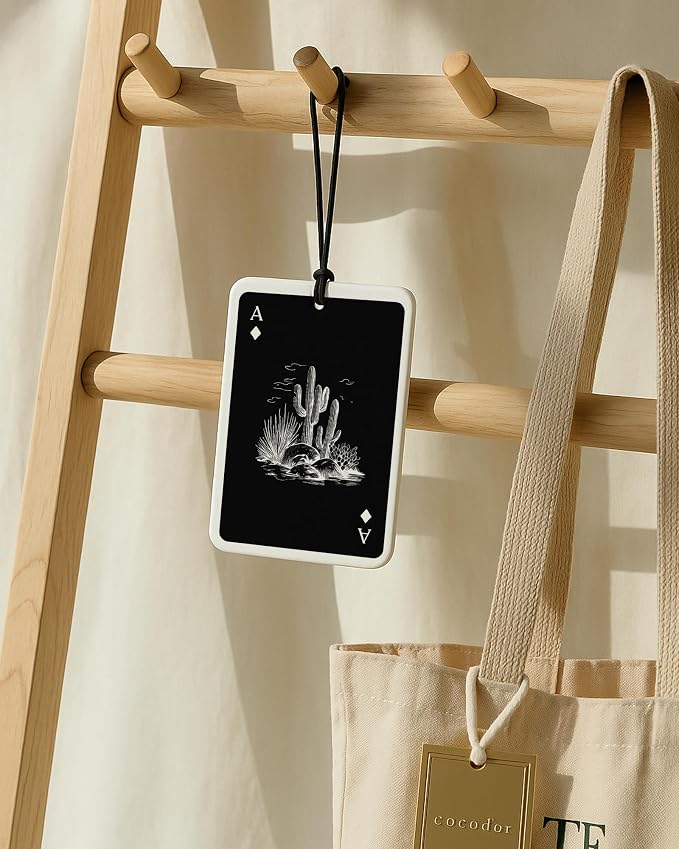 Boho Black Western Car Air Freshener 4 Pcs, Preppy Cow Skull Cactus Cowgirls Boots Hanging Air Freshener for Cars Closet Drawer Books, Western Car Accessories Mirror Decor for Women Men