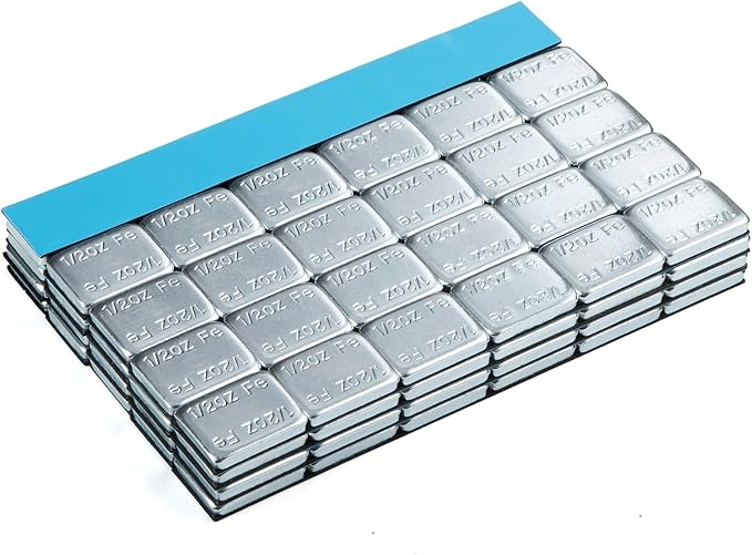 Upgraded Wheel Weights 1/2oz, 0.5oz - 126PCS Adhesive Stick on Wheel Weights, 63oz/Box, Perfect for Cars/Trucks/SUVs/Motorcycles