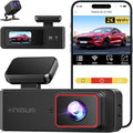 Wireless Dash Cam Front and Rear 2K, WiFi APP Dash Camera for Cars with 1.5'' Screen, Mini Dashcam Front and Back Support G-Sensor/Time Lapse 2 Kinds Parking Monitor