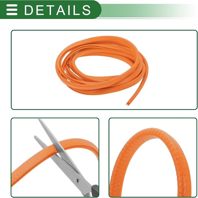 Universal Car Door Edge Protective Sealing Strip U-Type Door Scratch Protection Guard, 9.84ft 300cm, Anti-scratch Collision, PVC Iron, Orange