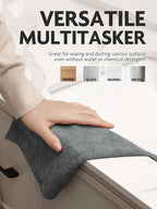 Microfiber Cleaning Cloth Roll- 75 Sheets, 12" x 12"(Dimgrey) | Super Absorbent, Lint-free, Tear-away Microfiber Towel Roll, for All-Purpose Cleaning, Reusable Alternative to Paper Towels