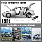 Car Cleaning Kit, Car Vacuum Interior Detailing Cleaner Kit with High Power Handheld Vacuum, Brush Set, Windshield Tool, Duster, Towels, Complete Car Care Tools for Women (Black)