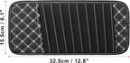 2pcs Car CD Visor Storage Cases Vehicle Sun Visor Organizer with 10 DVD Storage Sleeves Black with White Line