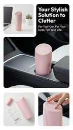 Car Trash Can, 2 Pack Leakproof Mini Garbage Bin with Lid, 40 Bags | Leakproof, Mini Car Garbage Bin, With Lid