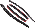 Outside Mount Window Vent Visors Rain Guards Compatible with Hyundai Azera 2006-2011 | Side Window Wind Deflectors Rain Shields | Smoke Tinted, 4 Pcs Set, DGWV-250