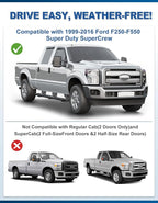 in-Channel Window Rain Guards Fit for Ford F250 - F550 Super Duty 1999-2016 SuperCrew,Rain Guards Visors Vent Visors Window Deflector, Vent Shades Car Accessories -4 pcs