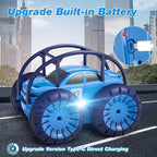 Amphibious Remote Control Car,Rechargeable RC Cars Toy 360° Flips Rotation Stunt Crawler 15KM/H 4WD All Terrain Outdoor Indoor Toy for Kids Boys Girls 3-12
