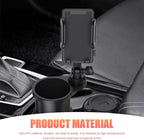 Car Cup Holder Mobile Phone Rack, Multi-Function 2 in 1 Cup Holder Expander, 360 Degrees Rotatable Automotive Phones Mount, Universal for Most Cars, Trucks, SUVs (Black)