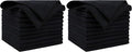 AIDEA Microfiber Cleaning Cloth Black 10PK, Microfiber Towels for Cars, Premium Wash Cloths, Dusting Cloth Lint Free Cleaning Rags for SUVs, House, Kitchen, Window, Cleaning Supplies12×12" (Pack of 2)