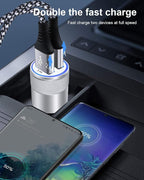 Car Charger, 3.4a Portable Dual Port 12V USB Cargador Carro Lighter Adapter | Cig Socket Adapter for iPhone 17e 17 16E 16 15 14 13 Pro Max Plus, iPad, Tablet, Samsung Galaxy Cigarette Auto Charge