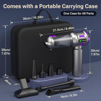 Mini Vacuum Cleaner, 2 in 1 27000PA Brushless Car Vacuum Air Duster 9000mAh Battery Air Blower Wireless Handheld Vacuum for Car,Office and Home (Dark Purple)