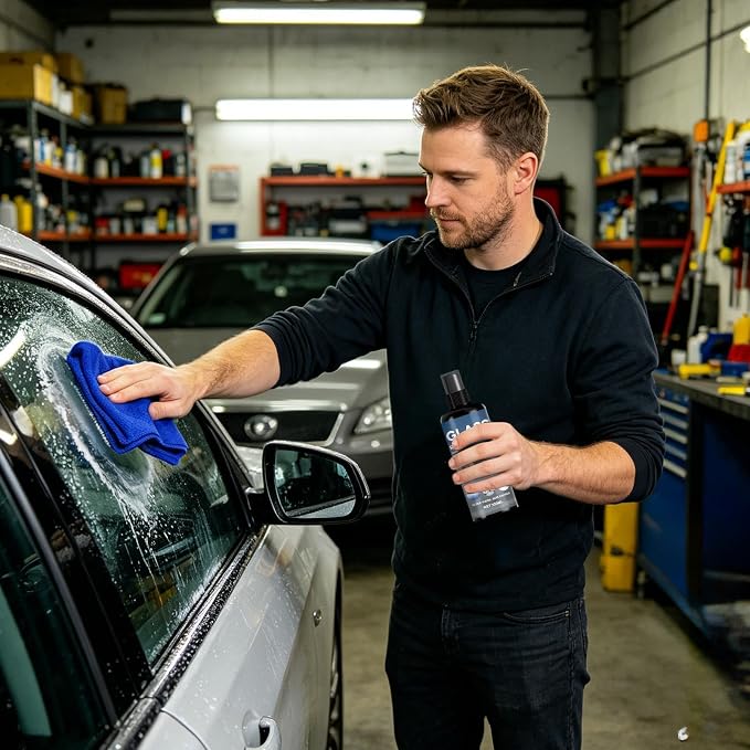 Window Cleaner Spray - 100ml Anti Fog Hydrophobic Streak-Free Shine - Window Cleaning Spray | For Mirror Windshield SUV RV Vehicle Against Rain Snow Ice