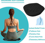 Memory Foam Car Seat Cushion for Driver - Heightening Seat Pad for Short Drivers, Relieves Pressure for Long Drives - Non-Slip Car Booster Cushion for Office, Truck, Wheelchair